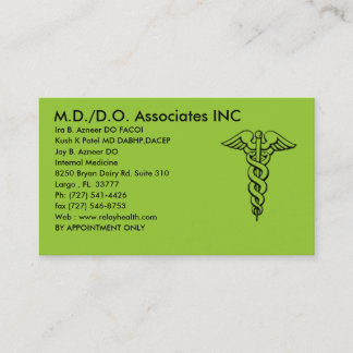 De Visite md/do associe la carte d'inc. - customisée