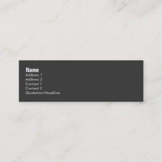 De Visite Mini Carte abstraite du profil Rétro-Mod