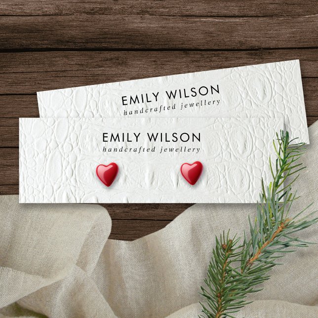 DE VISITE MINI CARTE D'AFFICHAGE EN CUIR BLANC TEXTURE ÉTUDIANT (Créateur téléchargé)