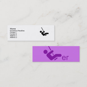 De Visite Mini Carte d'appel pourpre Swinger