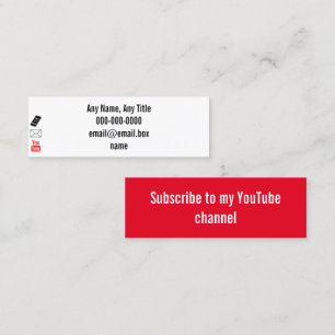 De Visite Mini Carte des médias sociaux
