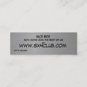 De Visite Mini Carte des observateurs SX4