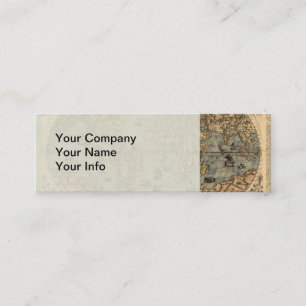 De Visite Mini Carte du monde Forlani Antiquev 1565 Renaissance