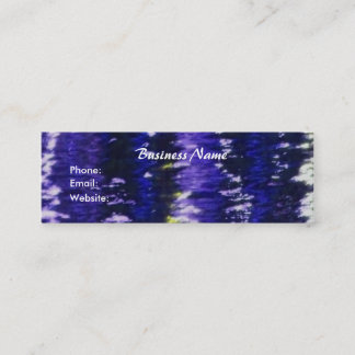 De Visite Mini Carte maigre bleue abstraite