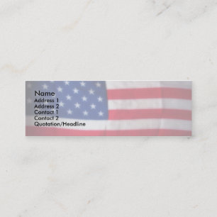 De Visite Mini Carte maigre patriotique
