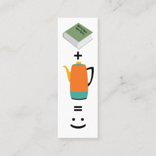 De Visite Mini Carte Signet Lecture Plus Café