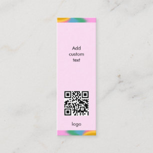 De Visite Mini code qr personnalisé entreprise marque-page carte