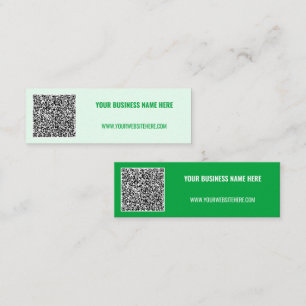 De Visite Mini Code QR personnalisé Texte et couleurs Votre Carte