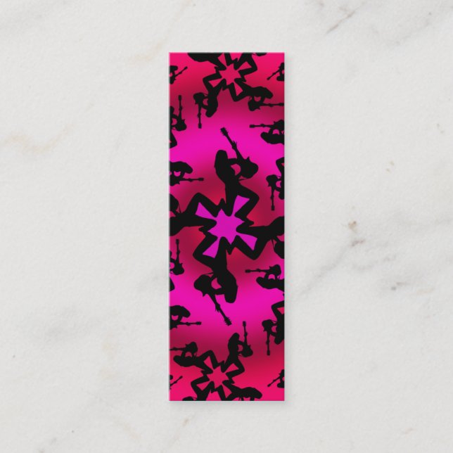 De Visite Mini Oasis rose - carte maigre (Devant)