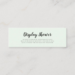 De Visite Mini Ours d'aquarelle mignonne Afficher carte douche in