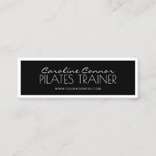 De Visite Mini Pilates Trainer Carte frontière noire et blanche