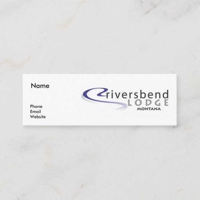 De Visite Mini Truite Brown - carte mince (Devant)