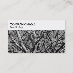De Visite Panneau supérieur - Branches d'hiver 03 BW Carte d