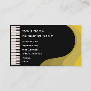 De Visite Piano à queue - carte d'industrie musicale