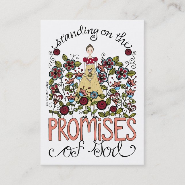 De Visite Promesses - carte d'inspiration (Devant)