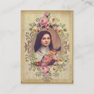 De Visite Sainte Thérèse Petite Fleur Neuvaine Carte Sainte