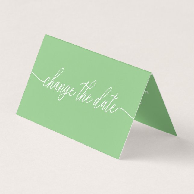 De Visite Simple Script Modifier La Carte Date (Devant)