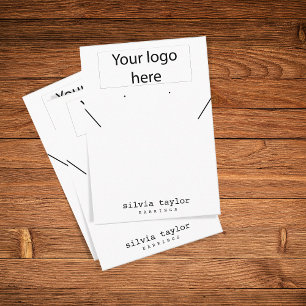 De Visite Simple Votre logo collier carte d'affichage