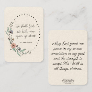 De Visite St. Zelie Martin Consolation fausse-couche Carte S