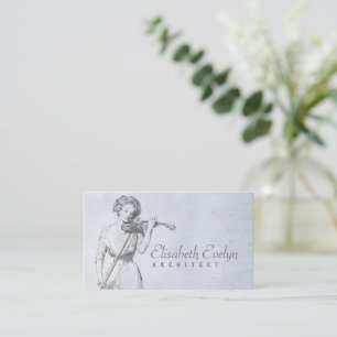 De Visite Violon Lady Music Carte d'entreprise