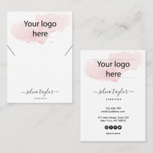 De Visite Votre logo bijoux collier d'oreille carte d'affich