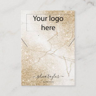De Visite Votre logo bijoux collier d'oreille carte d'affich