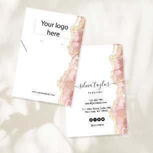 De Visite Votre logo bijoux collier d'oreille carte d'affich