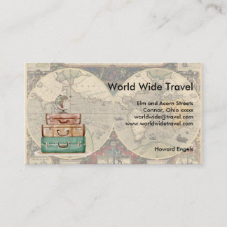 De Visite Voyage mondial Luggae et carte