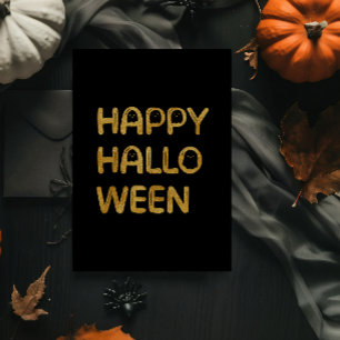De Vœux En Aluminium Carte moderne Joy Halloween à feuille métallique