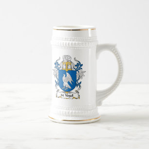 de Vogel Family Crest Beer Stein