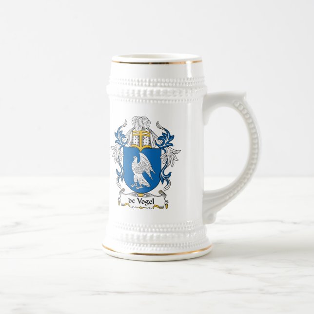 de Vogel Family Crest Beer Stein (Right)