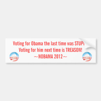 De Voiture Anti autocollant d'Obama, NOBAMA 2012,