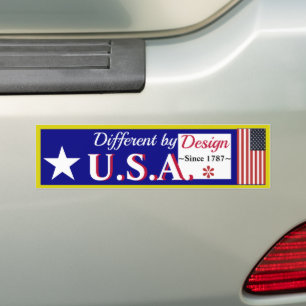 De Voiture Autocollant America est différent par conception