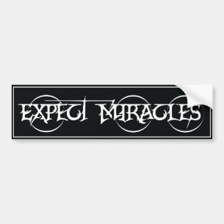 De Voiture Autocollant "Attendez des miracles" récupération s