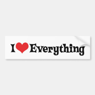 De Voiture Autocollant I Love Everything