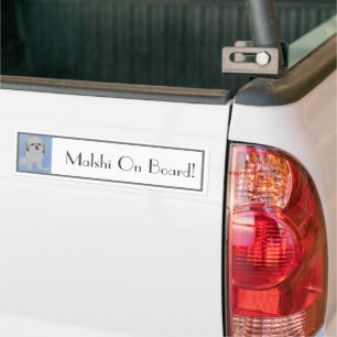 De Voiture Autocollant pour pare-chocs pour chien Malshi