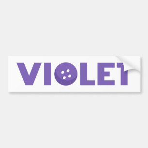 De Voiture Bouton violet autocollant