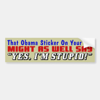 De Voiture Cet autocollant d'Obama !