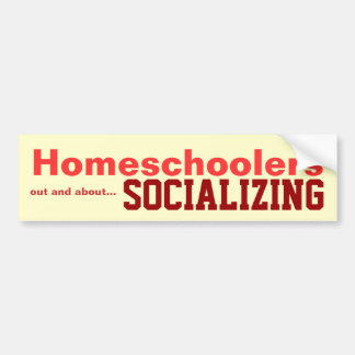 De Voiture Homeschoolers - autocollant ayant une vie sociale