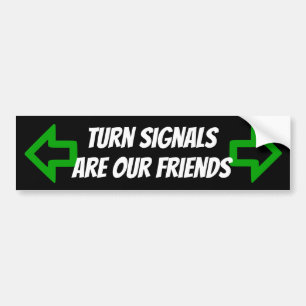 De Voiture Les clignotants sont notre autocollant d'amis avec