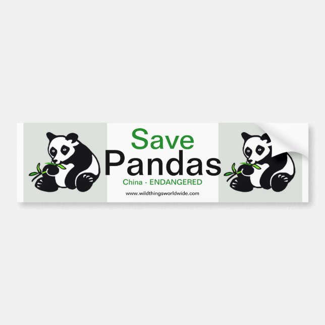 De Voiture Panda - autocollant pare-chocs (Devant)