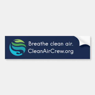 De Voiture Respire l'air pur. CleanAirCrew.org autocollant pa