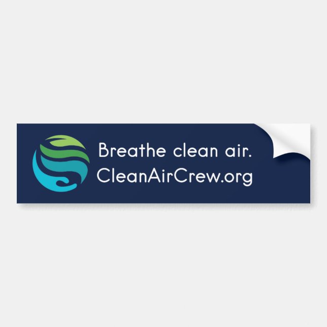 De Voiture Respire l'air pur. CleanAirCrew.org autocollant pa (Devant)