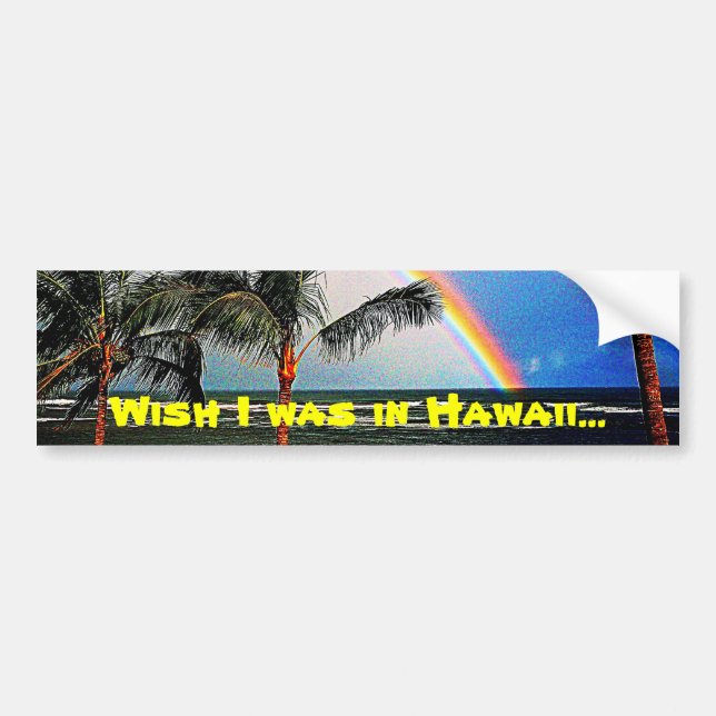 De Voiture Rêver un autocollant pare-chocs Hawaii (Devant)