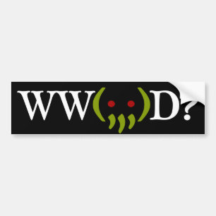 De Voiture WW Cthulhu font ? autocollant v2
