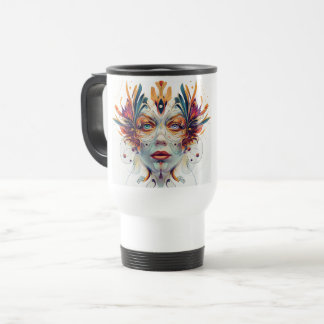 De Voyage Abtract Women Art Travel mug