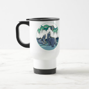 De Voyage Arctic Art Bear Travel Mug Polar Bear Cup