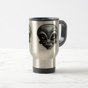 De Voyage Autocollant Alien Art Travel / Mug Commuter, 15 oz