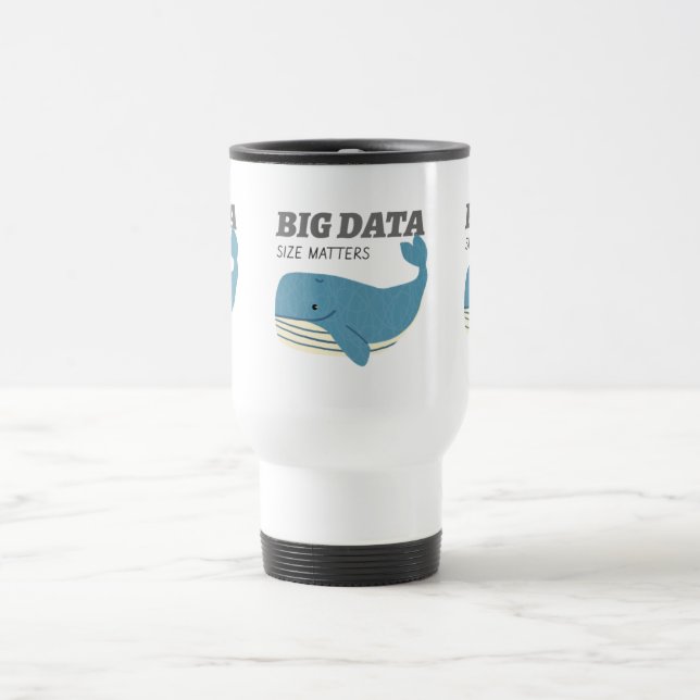De Voyage Big Data taille important Mug (Centre)