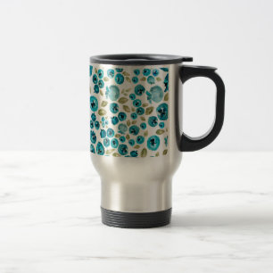 De Voyage Blueberry Print Travel Mug avec poignée
